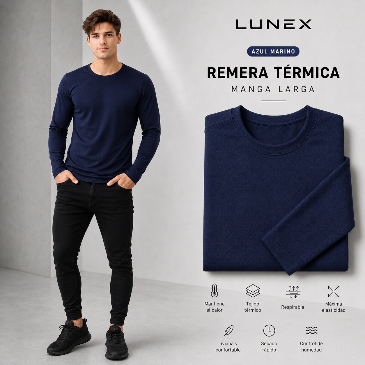 3x1 | Remeras termicas hombres