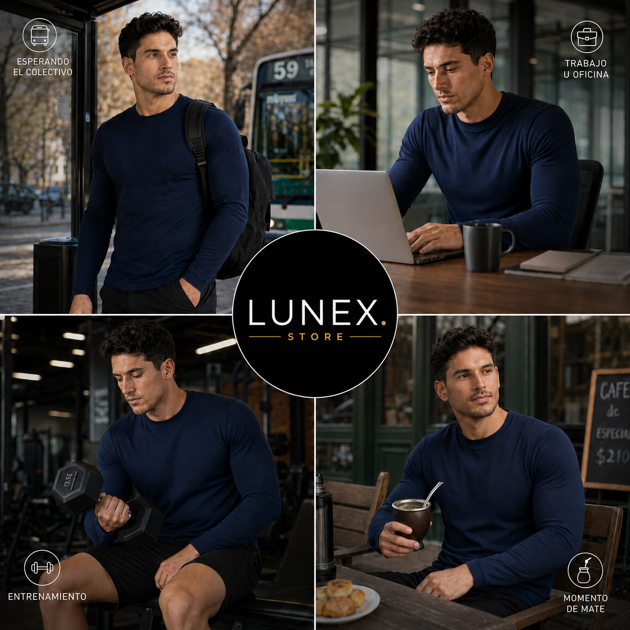 3x1 | Remeras termicas hombres